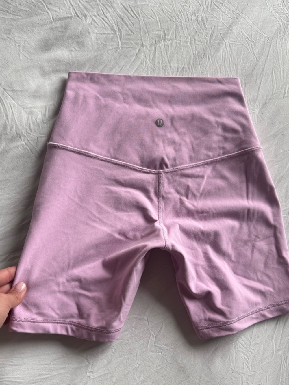 Lululemon Pinky Lavender Bike Shorts - Picture 6 of 12
